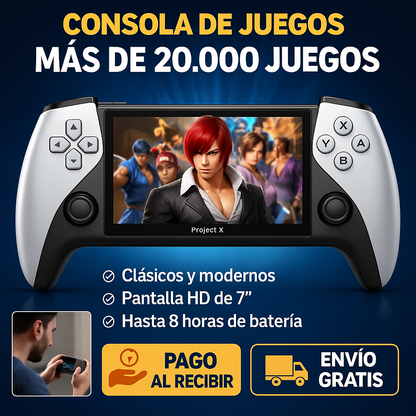 ¡20.000 Juegos en Tu Bolsillo! Consola X9 con Pantalla IPS HD y Batería de Larga Duración.