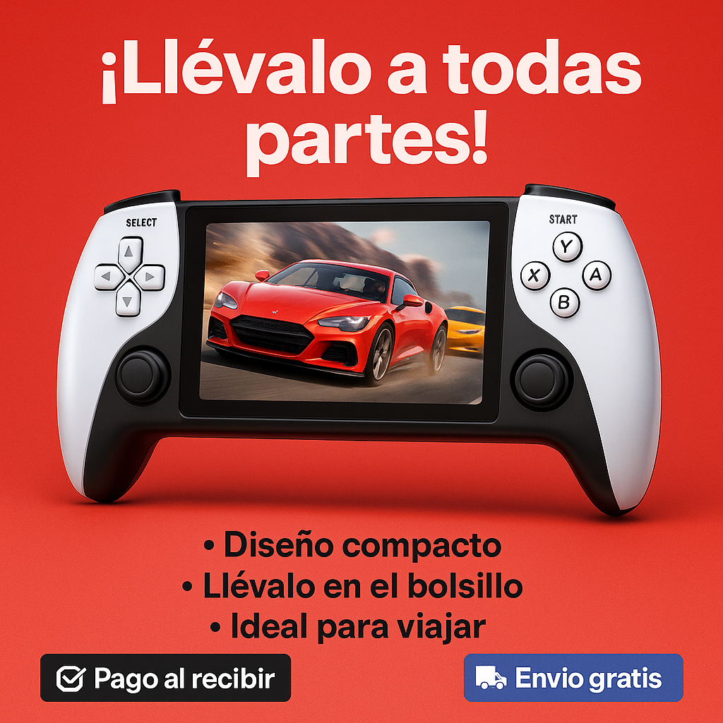 ¡20.000 Juegos en Tu Bolsillo! Consola X9 con Pantalla IPS HD y Batería de Larga Duración.