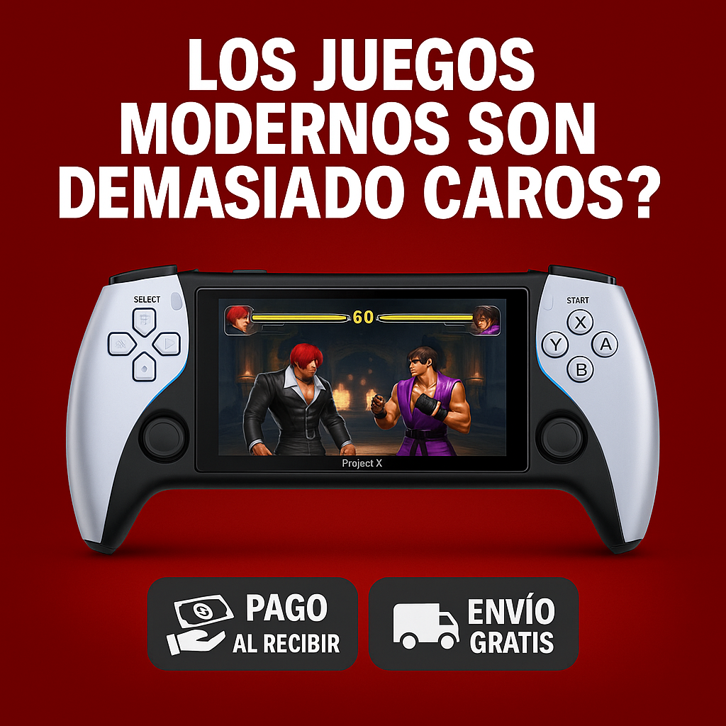 ¡20.000 Juegos en Tu Bolsillo! Consola X9 con Pantalla IPS HD y Batería de Larga Duración.
